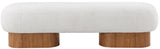 Robertson Cream Boucle Fabric Bench 22003Cream Meridian Furniture