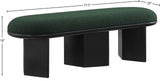 Wilshire Green Boucle Fabric Bench 22005Green Meridian Furniture