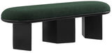 Wilshire Green Boucle Fabric Bench 22005Green Meridian Furniture