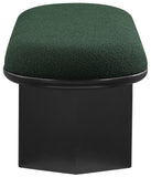 Wilshire Green Boucle Fabric Bench 22005Green Meridian Furniture