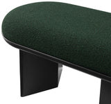 Wilshire Green Boucle Fabric Bench 22005Green Meridian Furniture