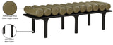 Landon Olive Green Vegan Leather Bench 22008Olive Meridian Furniture