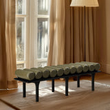 Landon Olive Green Vegan Leather Bench 22008Olive Meridian Furniture