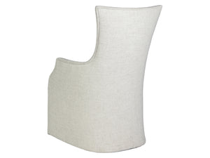 Lexington Artistica Home Juliet Arm Chair With Elegant Casters – Unique Sculptural Design In Wheat Indoor Performance Fabric No Finish Wood 2201-881-01