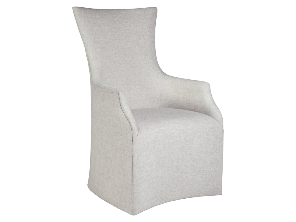 Lexington Artistica Home Juliet Arm Chair With Elegant Casters – Unique Sculptural Design In Wheat Indoor Performance Fabric No Finish Wood 2201-881-01