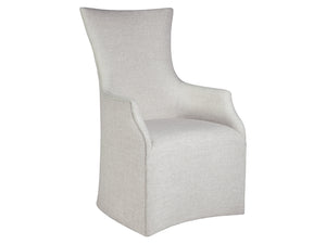 Lexington Artistica Home Juliet Arm Chair With Elegant Casters – Unique Sculptural Design In Wheat Indoor Performance Fabric No Finish Wood 2201-881-01