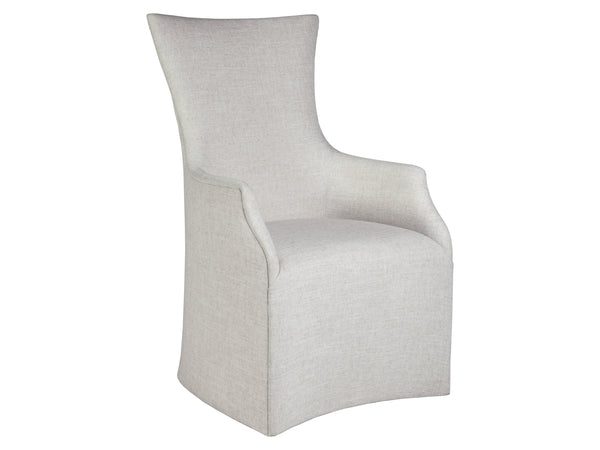 Lexington Artistica Home Juliet Arm Chair With Elegant Casters – Unique Sculptural Design In Wheat Indoor Performance Fabric No Finish Wood 2201-881-01