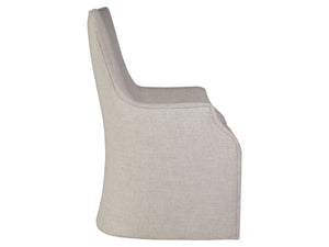 Lexington Artistica Home Juliet Arm Chair With Elegant Casters – Unique Sculptural Design In Wheat Indoor Performance Fabric No Finish Wood 2201-881-01