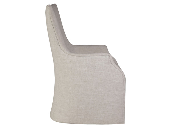 Lexington Artistica Home Juliet Arm Chair With Elegant Casters – Unique Sculptural Design In Wheat Indoor Performance Fabric No Finish Wood 2201-881-01