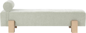 Edison Mint Green Chenille Fabric Bench 22011Mint Meridian Furniture