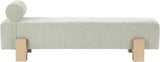 Edison Mint Green Chenille Fabric Bench 22011Mint Meridian Furniture