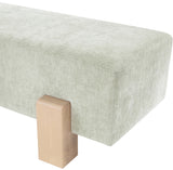 Edison Mint Green Chenille Fabric Bench 22011Mint Meridian Furniture