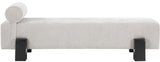 Edison Light Grey Chenille Fabric Bench 22012Grey Meridian Furniture