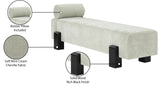 Edison Mint Green Chenille Fabric Bench 22012Mint Meridian Furniture