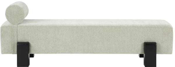 Edison Mint Green Chenille Fabric Bench 22012Mint Meridian Furniture