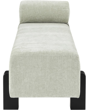 Edison Mint Green Chenille Fabric Bench 22012Mint Meridian Furniture
