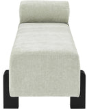 Edison Mint Green Chenille Fabric Bench 22012Mint Meridian Furniture