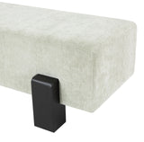 Edison Mint Green Chenille Fabric Bench 22012Mint Meridian Furniture