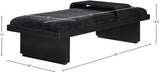 Arlington Black Chenille Fabric Bench 22014Black Meridian Furniture