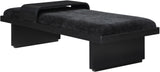 Arlington Black Chenille Fabric Bench 22014Black Meridian Furniture