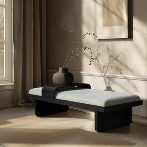 Arlington Mint Green Chenille Fabric Bench 22014Mint Meridian Furniture