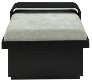 Arlington Mint Green Chenille Fabric Bench 22014Mint Meridian Furniture