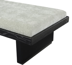 Arlington Mint Green Chenille Fabric Bench 22014Mint Meridian Furniture