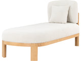 Maybourne Cream Boucle Fabric Chaise/Bench 22015Cream Meridian Furniture