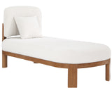 Maybourne Cream Boucle Fabric Chaise/Bench 22017Cream Meridian Furniture