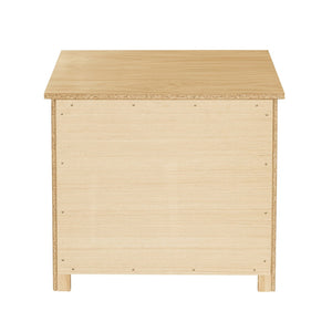 English Elm Contemporary Pine Wood Nightstand Open Shelf Drawer Bedside Table for Modern Bedrooms B011P473065