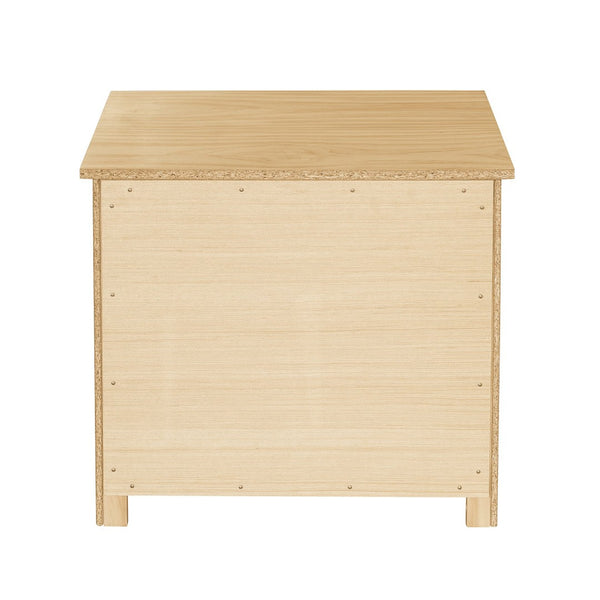 English Elm Contemporary Pine Wood Nightstand Open Shelf Drawer Bedside Table for Modern Bedrooms B011P473065