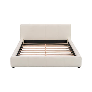 English Elm Christopher Knight Home® - [Stylish Beige Upholstered Bed] - Modern Comfort Meets Minimalist Design For Your Dream Bedroom Setup N769P241218K