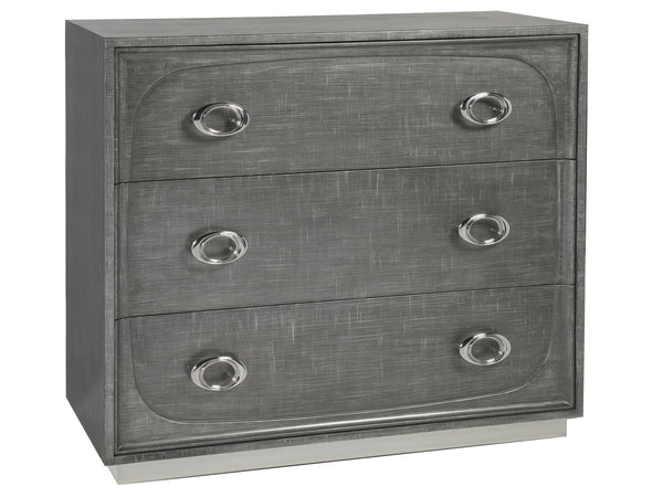 Lexington Artistica Home Iridium Hall Chest - Stunning Contemporary Design With Unique Hand-painted Finishes And Soft-close Drawers Gray Wood 2203-973