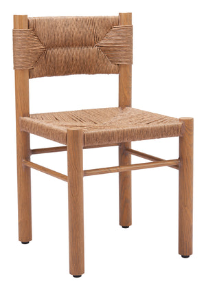 Iska Dining Chair - Set of 2 Natural 704050 Zuo Modern