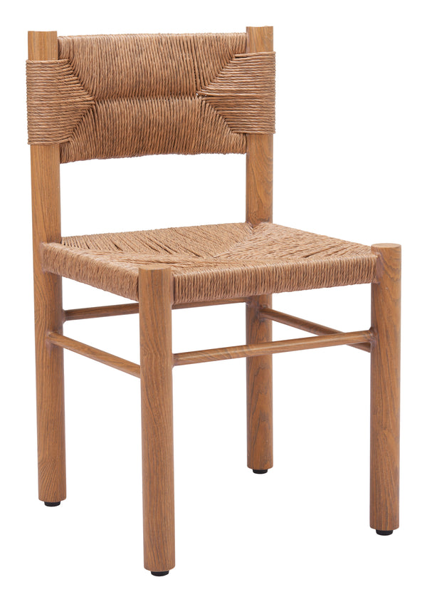 Iska Dining Chair - Set of 2 Natural 704050 Zuo Modern