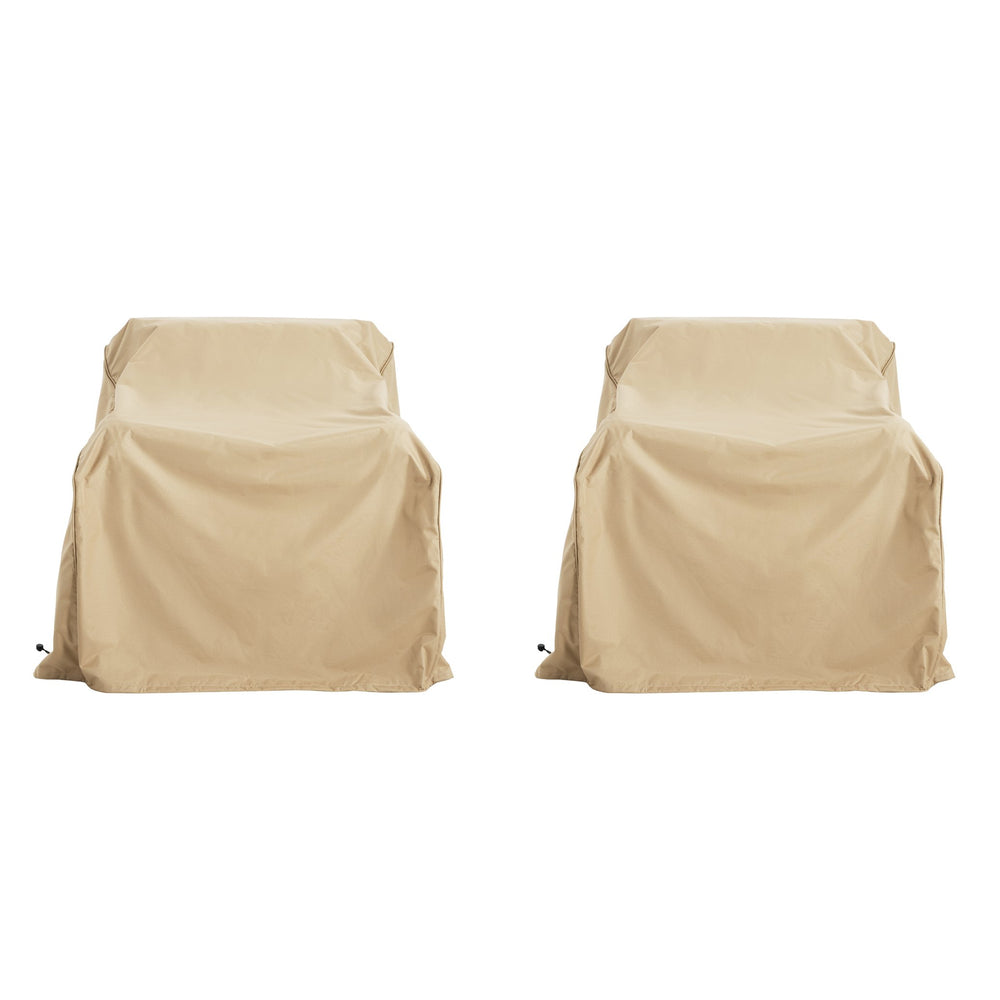 English Elm Christopher Knight Home® - Shield Beige Outdoor Club Chair Cover Set Of 2 - Durable, Weather-Resistant & Stylish Protection! N775P230624B