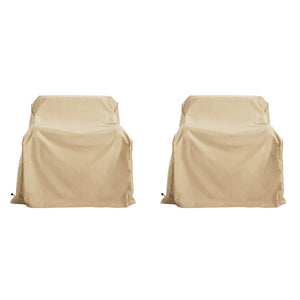 English Elm Christopher Knight Home® - Shield Beige Outdoor Club Chair Cover Set Of 2 - Durable, Weather-Resistant & Stylish Protection! N775P230624B