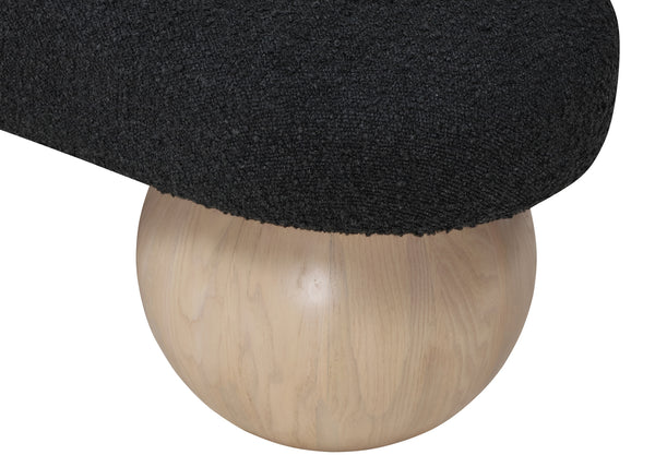 Bowie Black Bench 22042Black Meridian Furniture