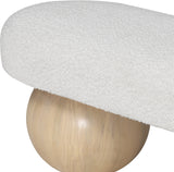 Bowie Cream Bench 22042Cream Meridian Furniture