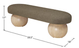 Bowie Olive Bench 22042Olive Meridian Furniture