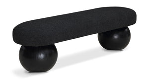 Bowie Black Bench 22043Black Meridian Furniture