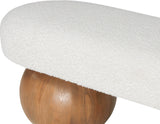 Bowie Cream Bench 22044Cream Meridian Furniture