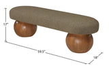 Bowie Olive Bench 22044Olive Meridian Furniture