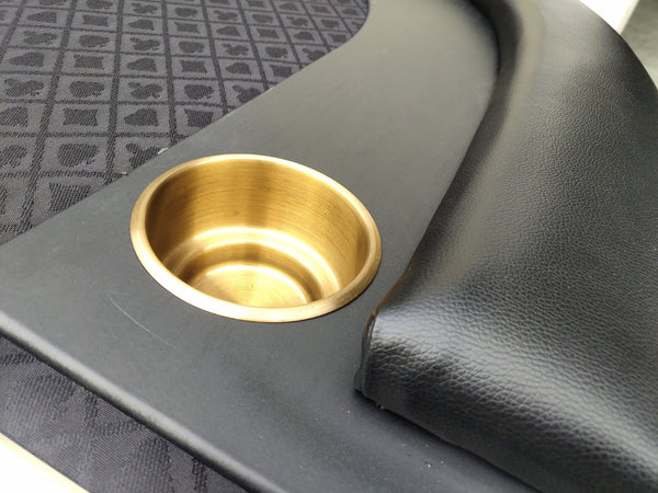 English Elm 96" Oval Poker Table with Waterproof Felt Leatherette Rail Cup Holders and Drop Box W2748S00036