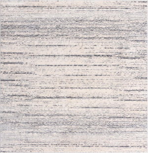 Unique Loom Oasis Calm Machine Made Abstract Rug Cream, Ivory/Gray 7' 0" x 7' 0"