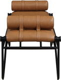 Gatsby Cognac Vegan Leather Bench 22052Cognac Meridian Furniture