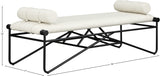 Gatsby Cream Vegan Leather Bench 22052Cream Meridian Furniture