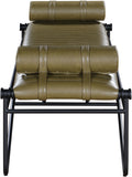 Gatsby Olive Vegan Leather Bench 22052Olive Meridian Furniture