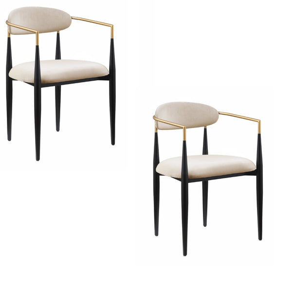 English Elm Flint Ladderback Dining Chairs Set of Two Mahogany Frame with Gray Upholstered Seat B056P416902