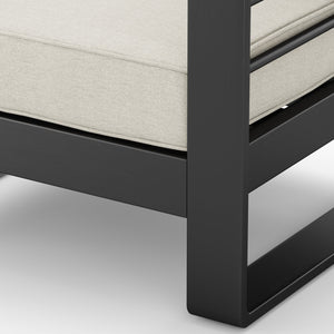 English Elm Christopher Knight Home® - Maya Bay Mp1 Loveseat – Stylish Black Frame With Plush Beige Cushions For Ultimate Outdoor Comfort N775P243373B